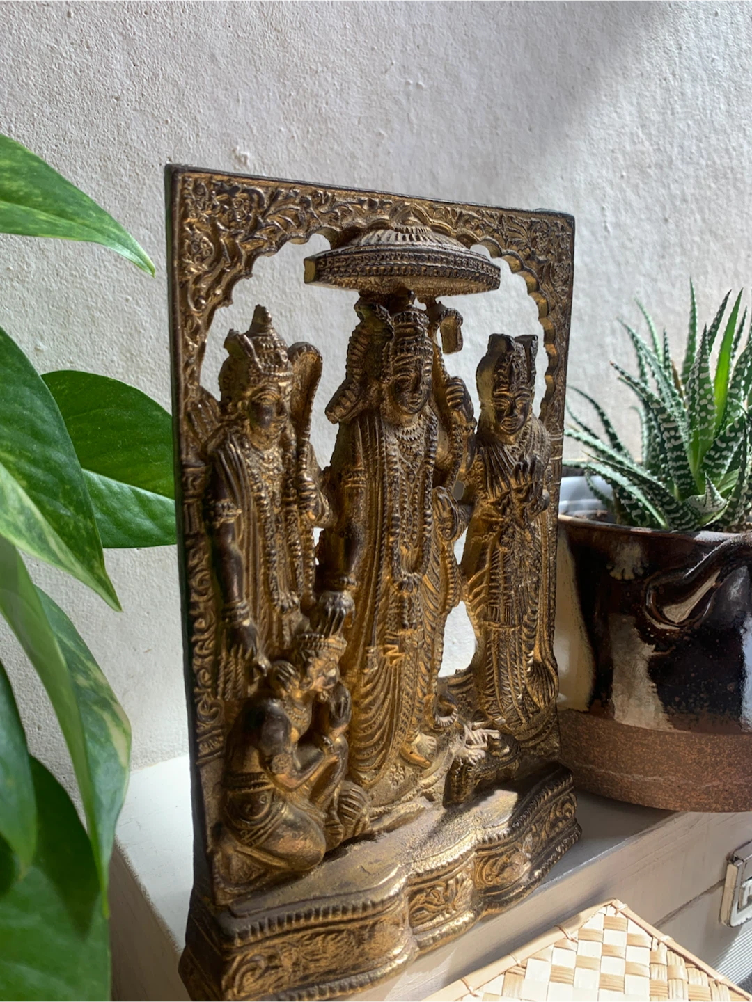 Vintage Brass Rama Darbar Figurine - photo 3