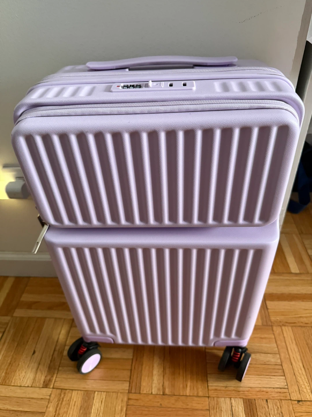 Light Purple Carry-On Suitcase