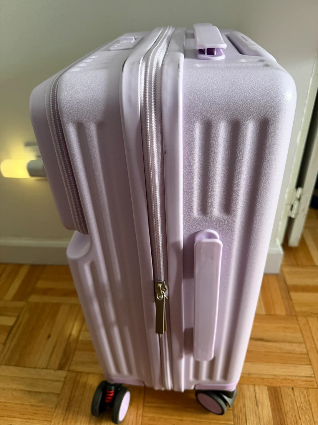Light Purple Carry-On Suitcase - photo 2