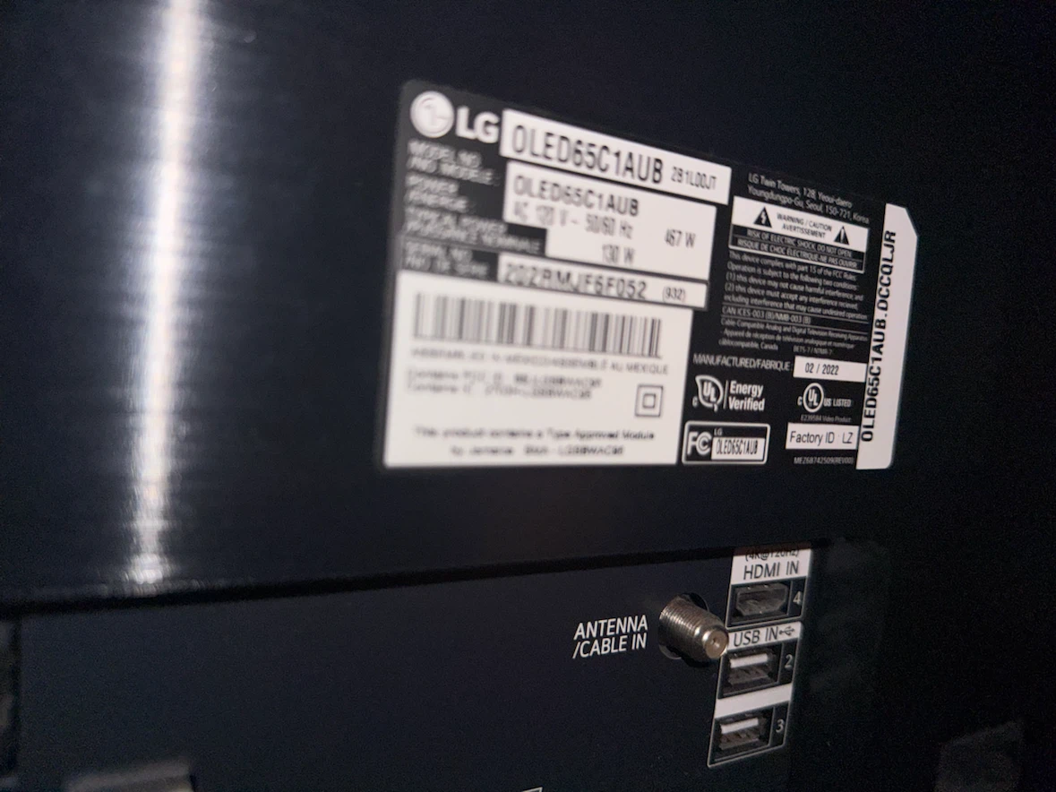LG 65 inch OLED C1 Series Smart TV - photo 3