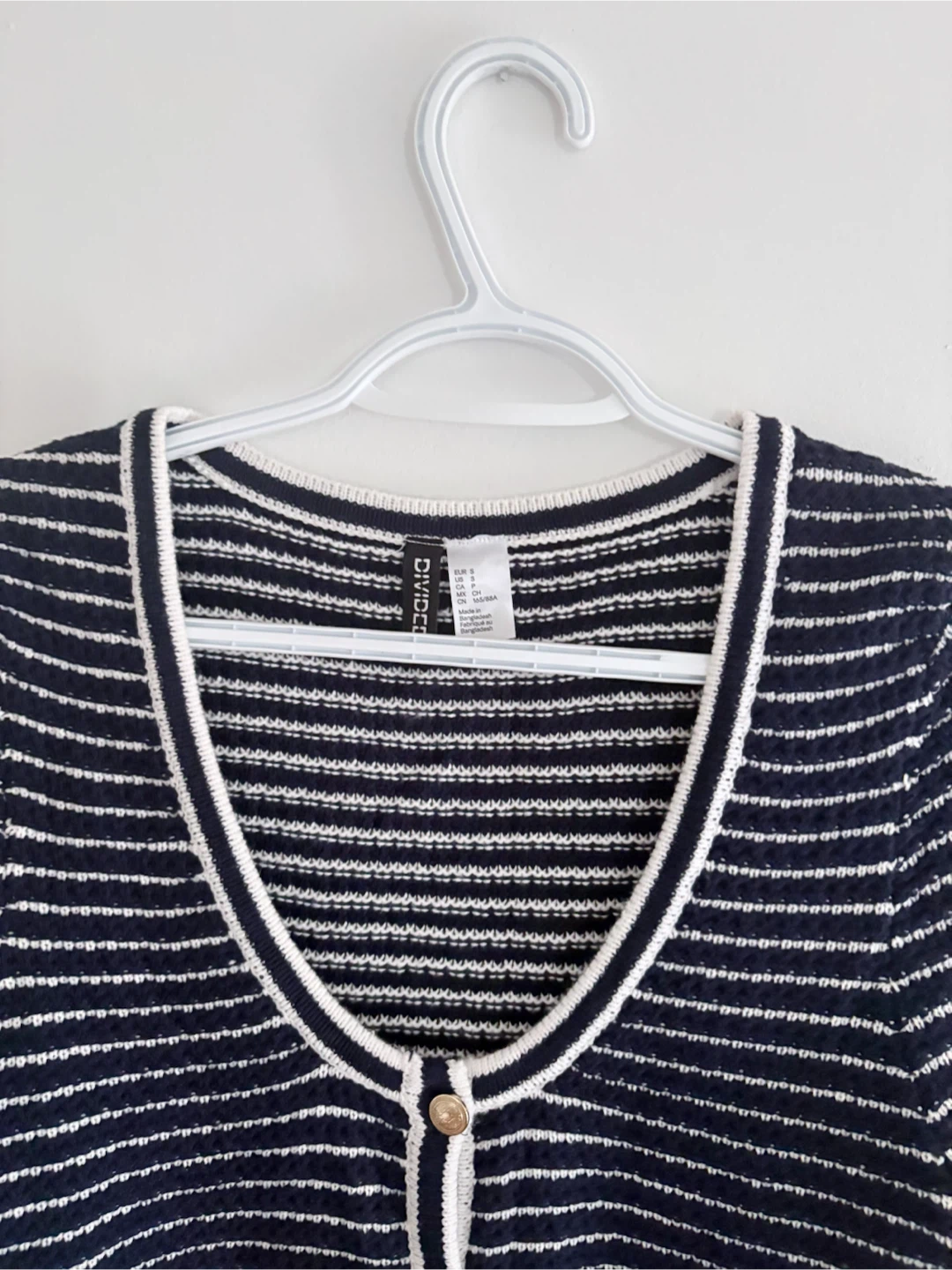 Divided striped cardigan (new) - photo 2