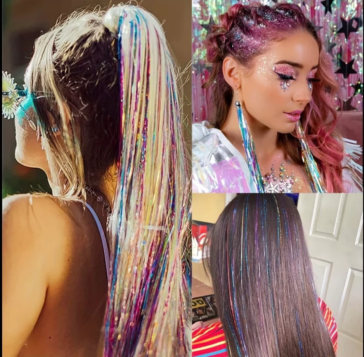 Hair Tinsel Extensions Kit with Accessories - photo 5