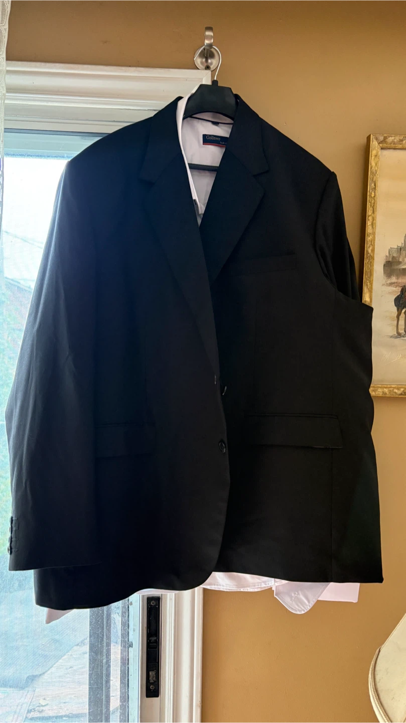 Big & tall  Black 4 pieces  Suit