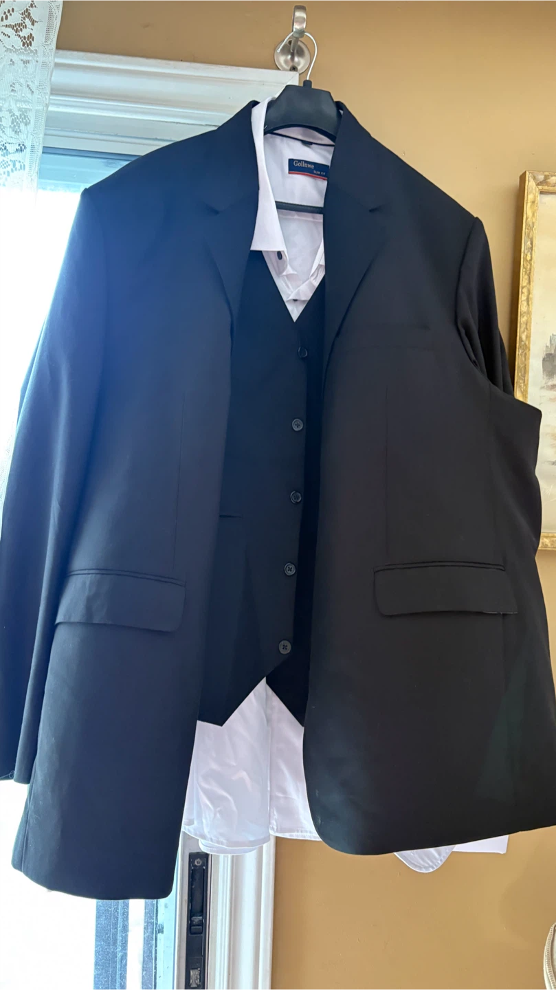 Big & tall  Black 4 pieces  Suit - photo 2