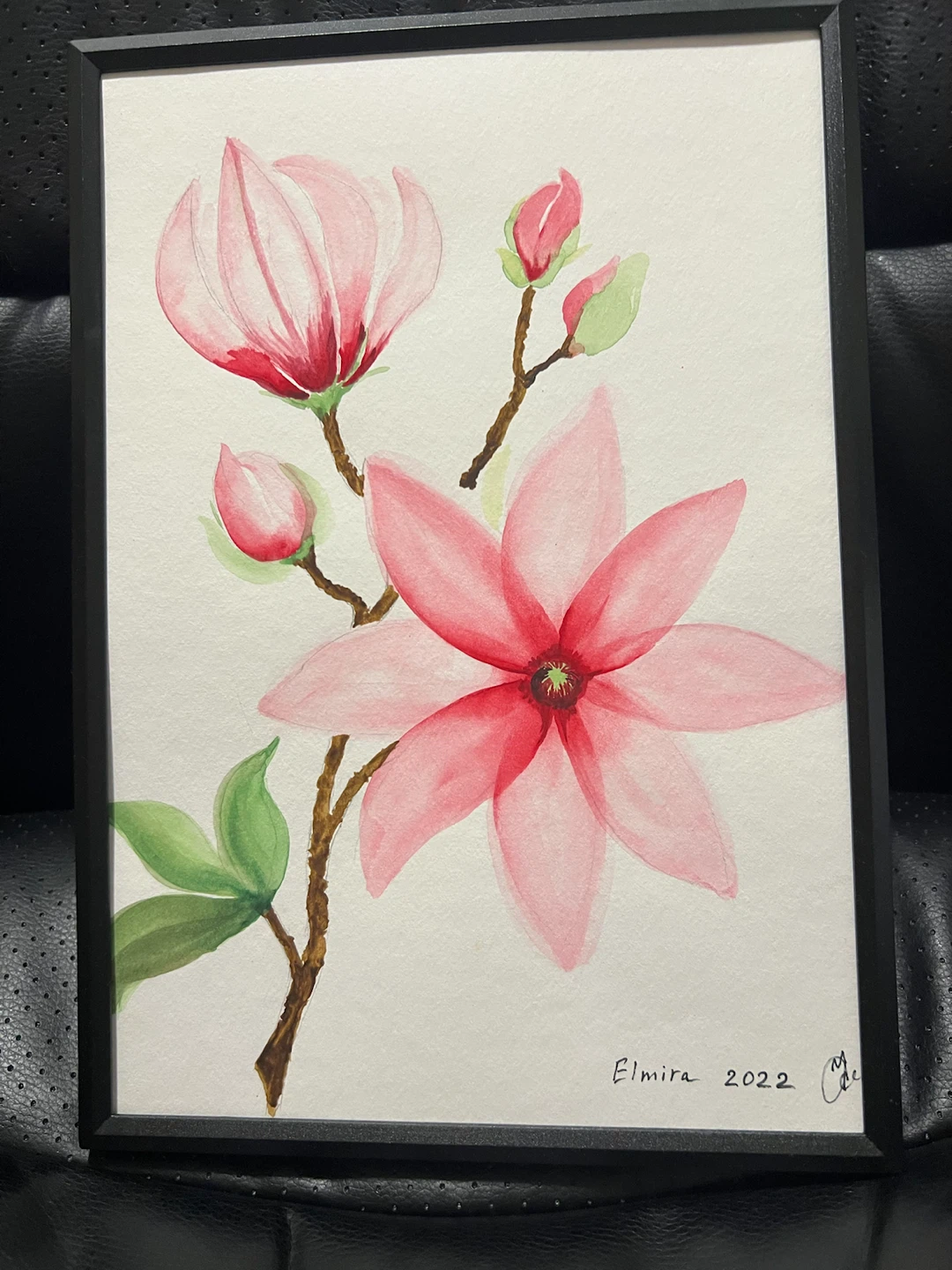Original Magnolia Watercolour Painting