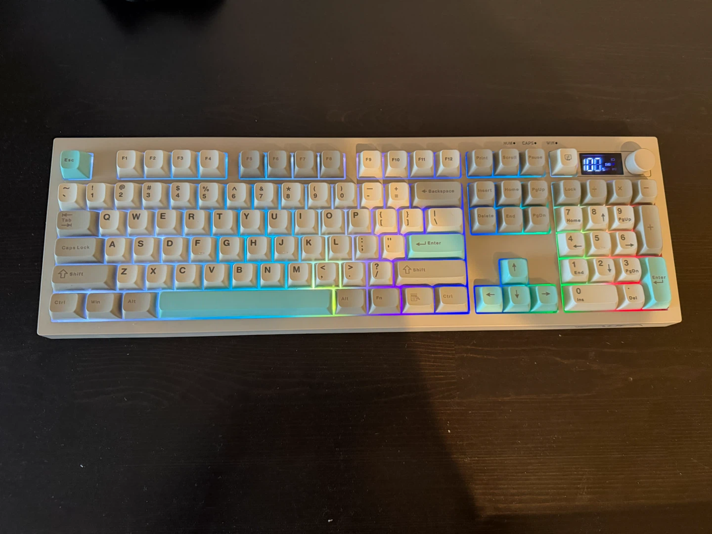 Wireless  RGB keyboard with membrane keys and display - photo 5