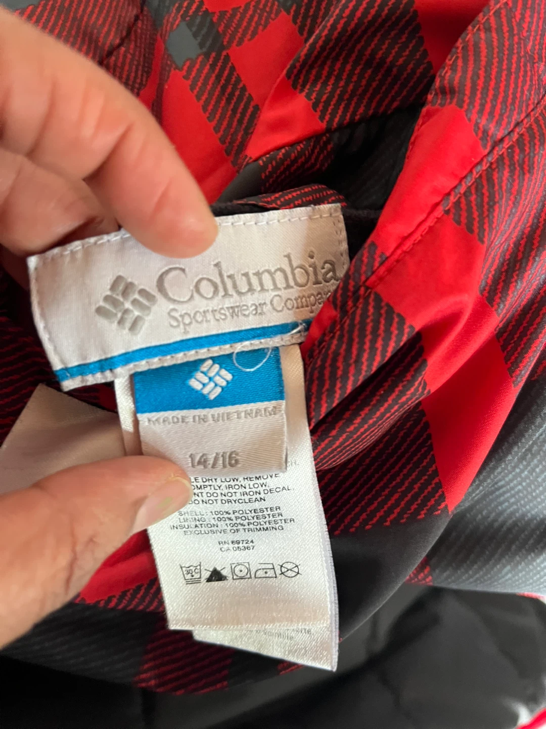 Columbia Youth Plaid Jacket Size 14/16 - photo 2
