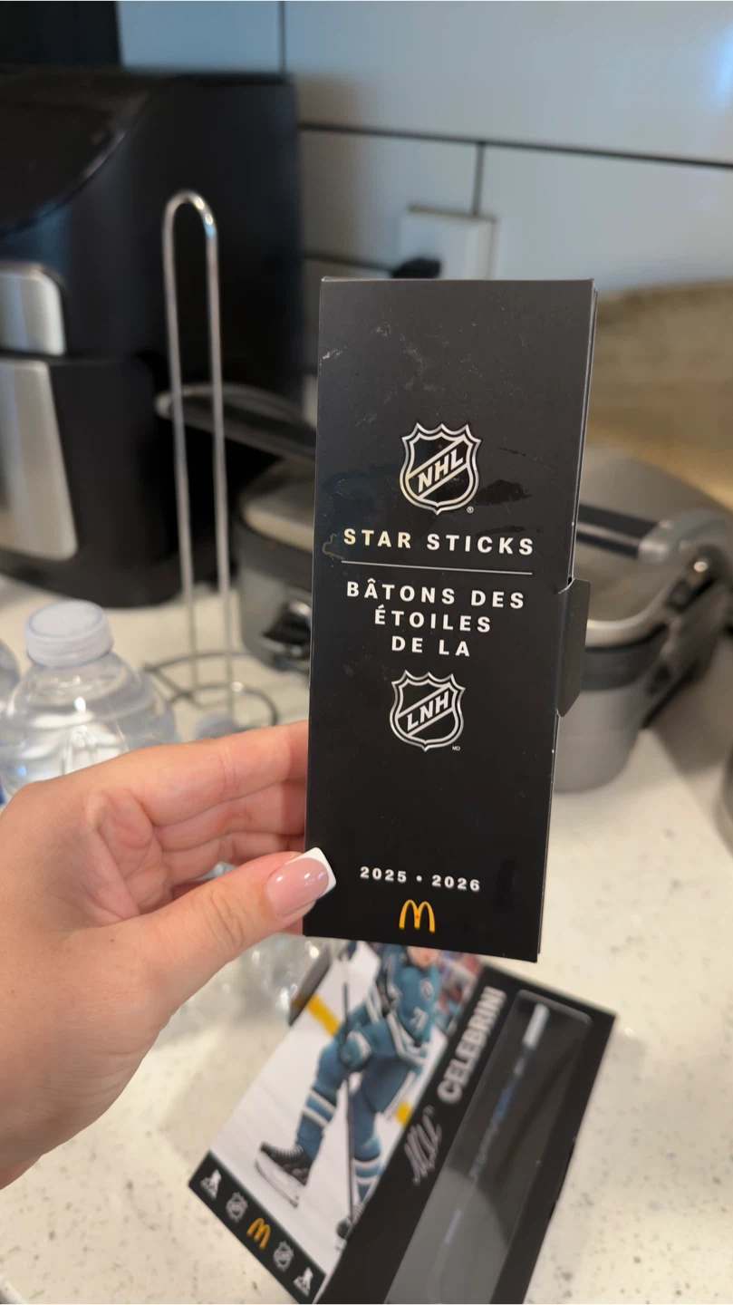2 Celebrini NHL McDonald's Mini Sticks - photo 2