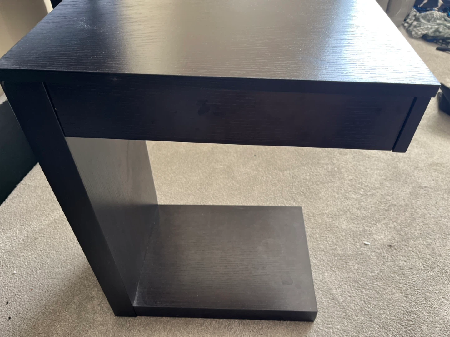 Bentley C-Shaped Side Table - Black