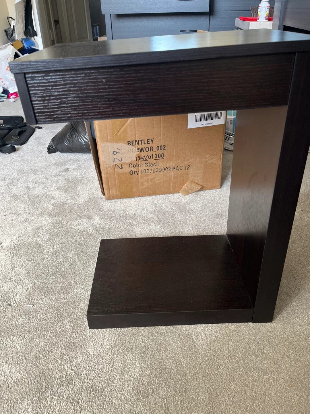 Bentley C-Shaped Side Table - Black - photo 3