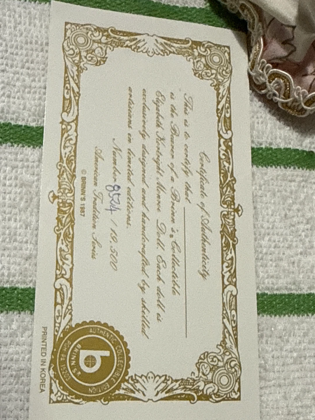 Brinn's Elizabeth Kortright Monroe Collectible Doll - photo 5
