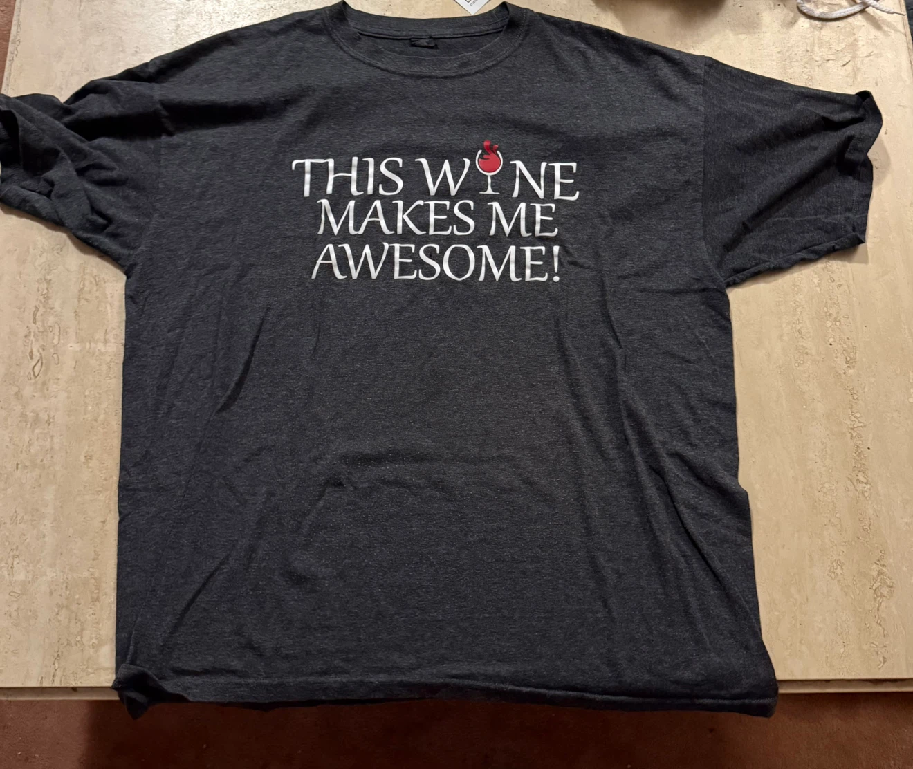 Graphic T-Shirt - Dark Grey - Size XXL