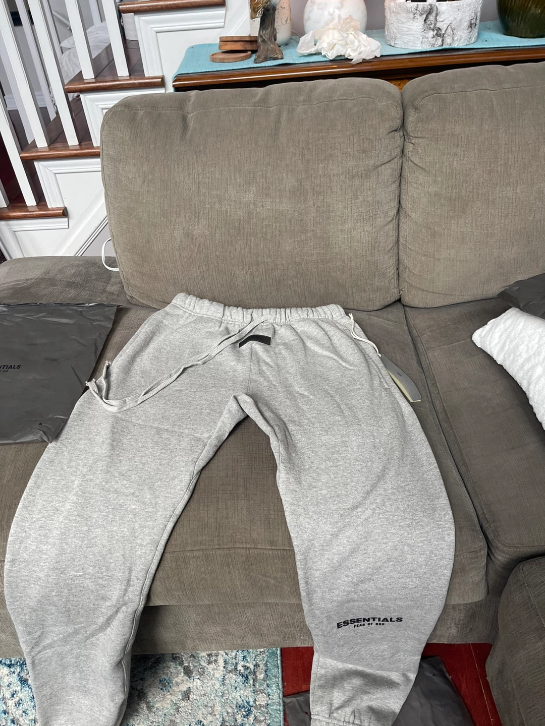 Essentials Fear of God Sweatpants Grey Size M