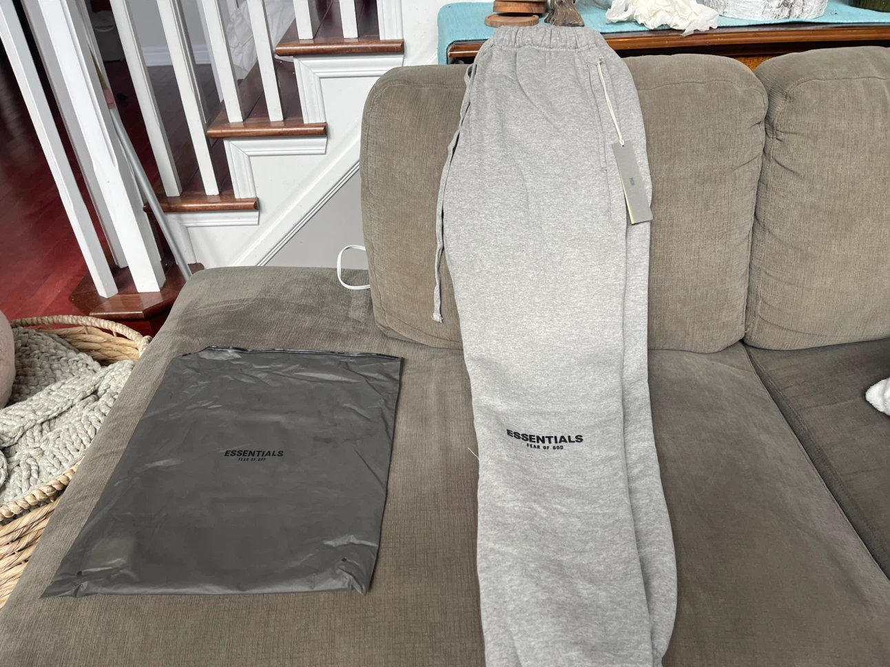 Essentials Fear of God Sweatpants Grey Size M - photo 5