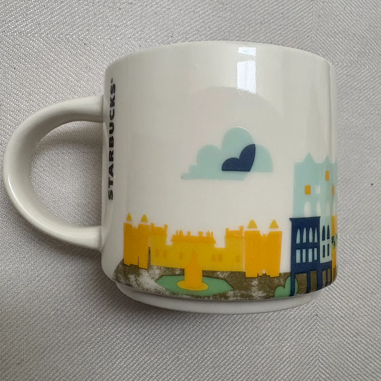 Starbucks Edinburgh Scotland you are here ceramic coffee mug cup - photo 2