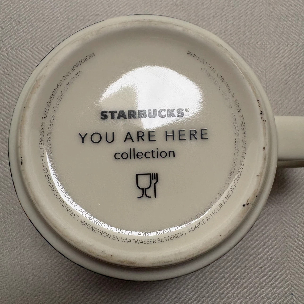 Starbucks Edinburgh Scotland you are here ceramic coffee mug cup - photo 3