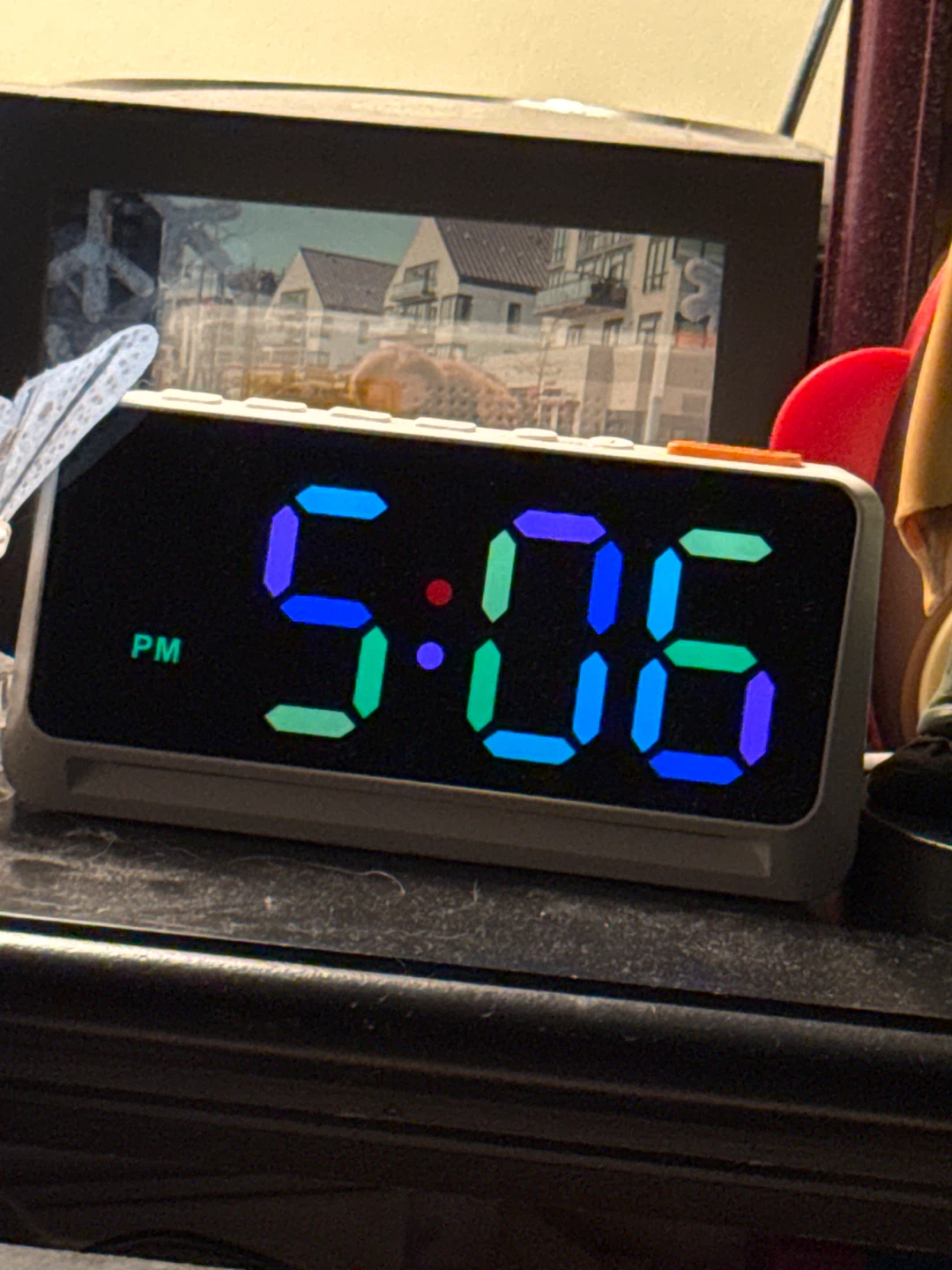 Digital Alarm Clock with Multicolour LED Display