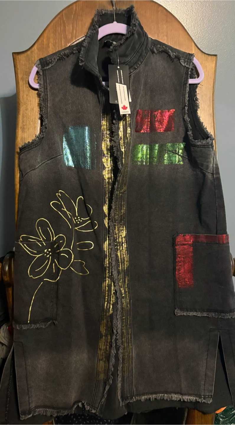 Frank Lyman Denim Vest - NWT - photo 4