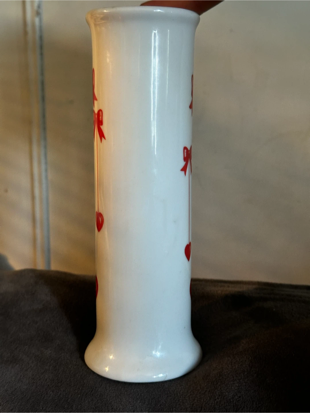 1980s F.T.D.A. hearts and bows vase - photo 2
