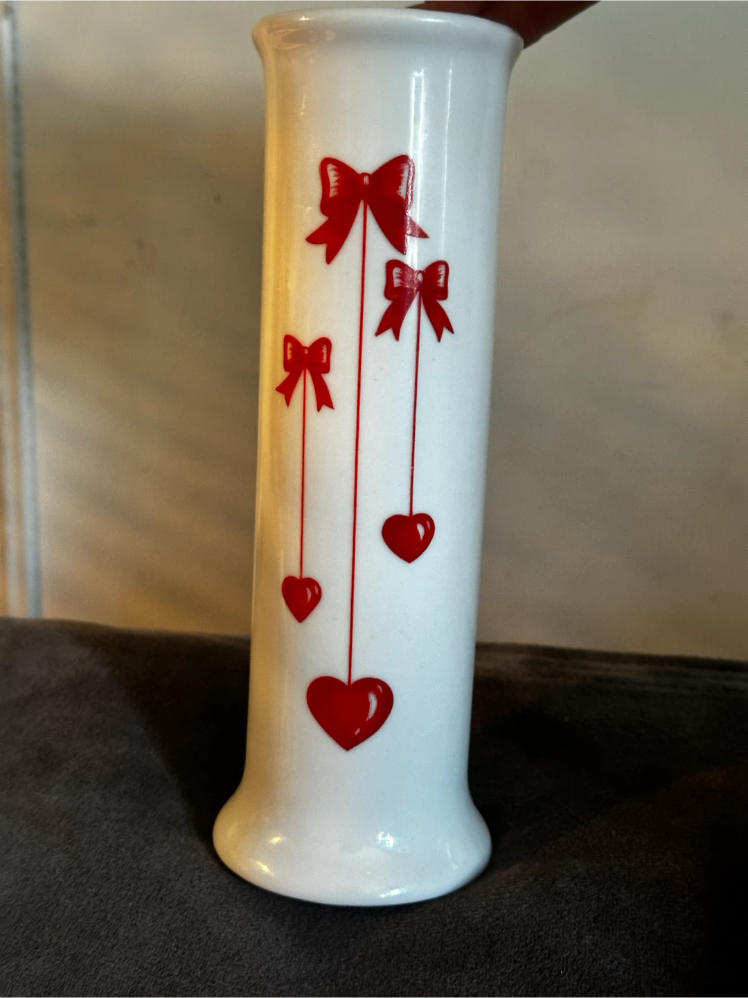 1980s F.T.D.A. hearts and bows vase - photo 3