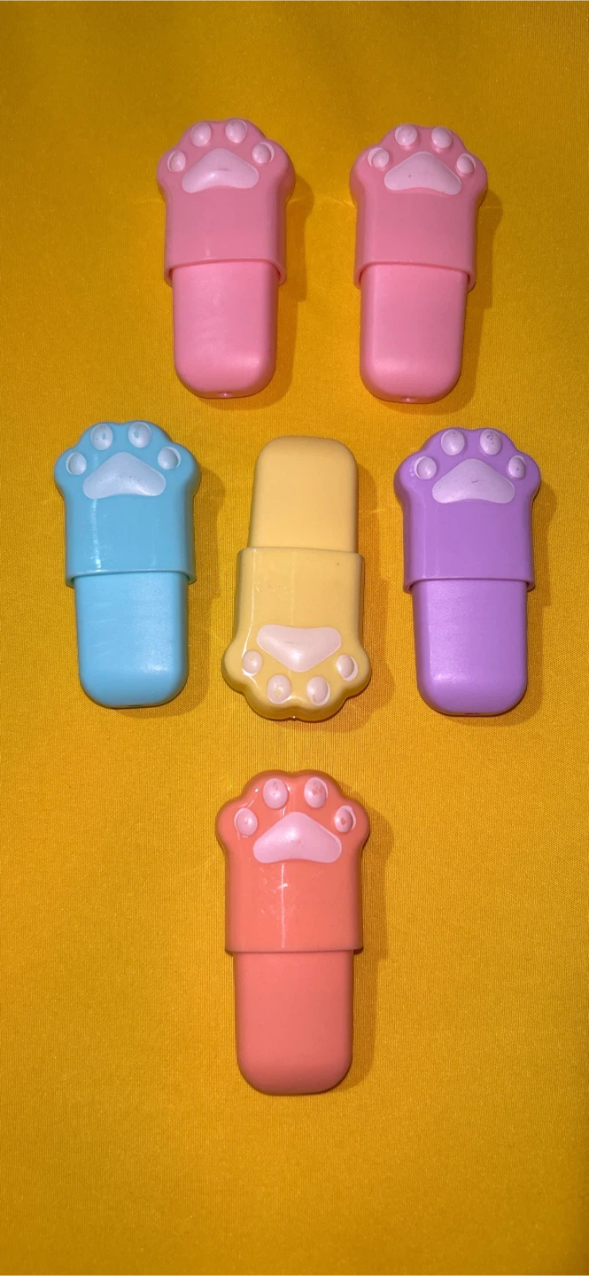 Set of 6 Cat Paw Mini Highlighters - photo 2