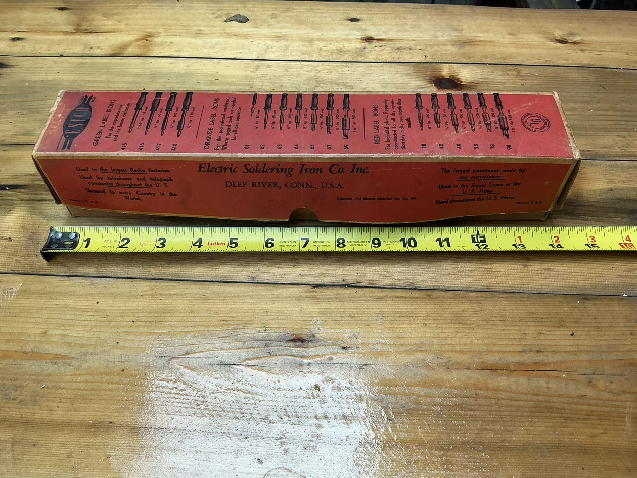 Original Boxed Vintage Esico Electric Soldering Iron