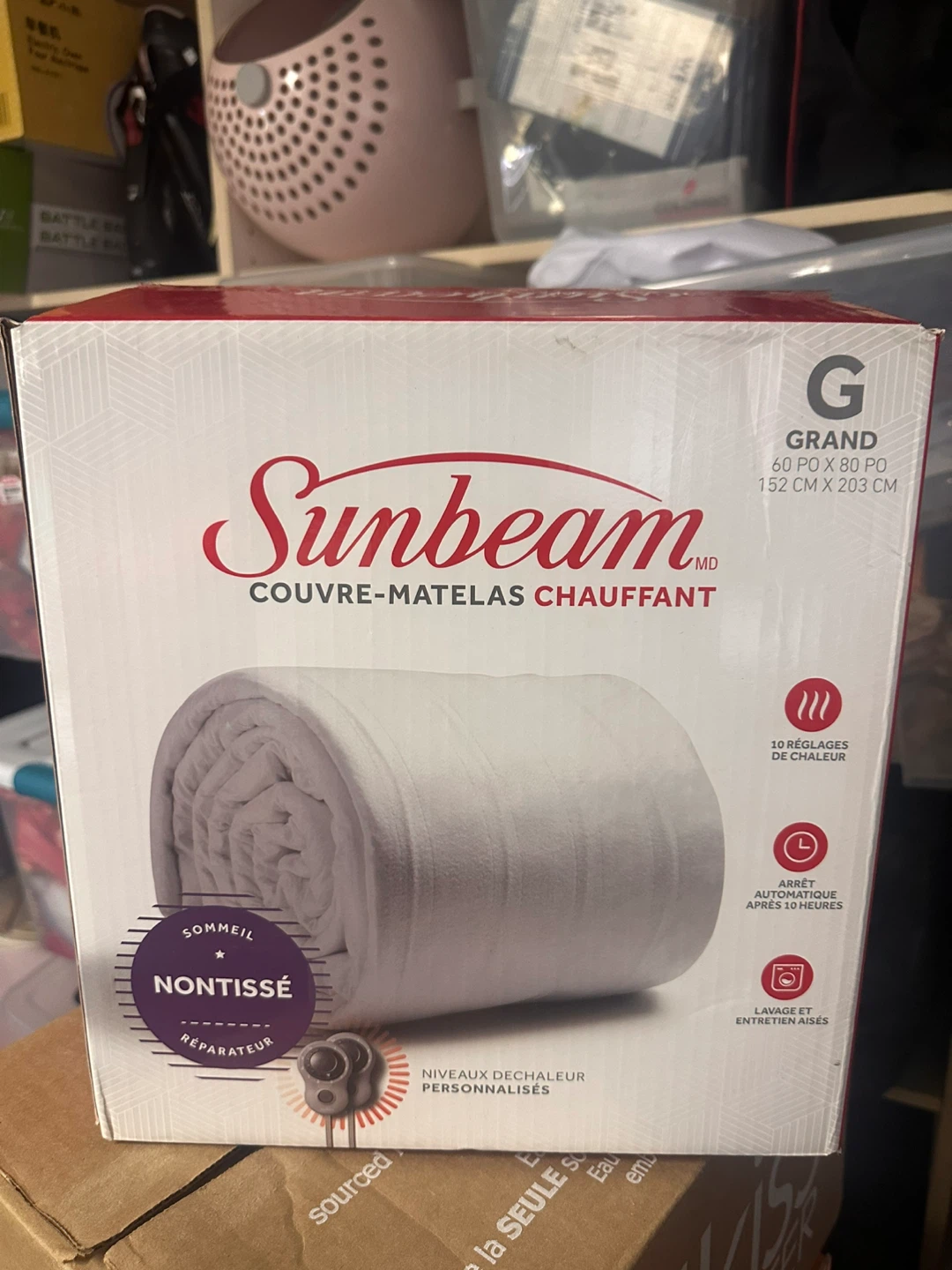 Sunbeam Heated Mattress Pad Queen Size
