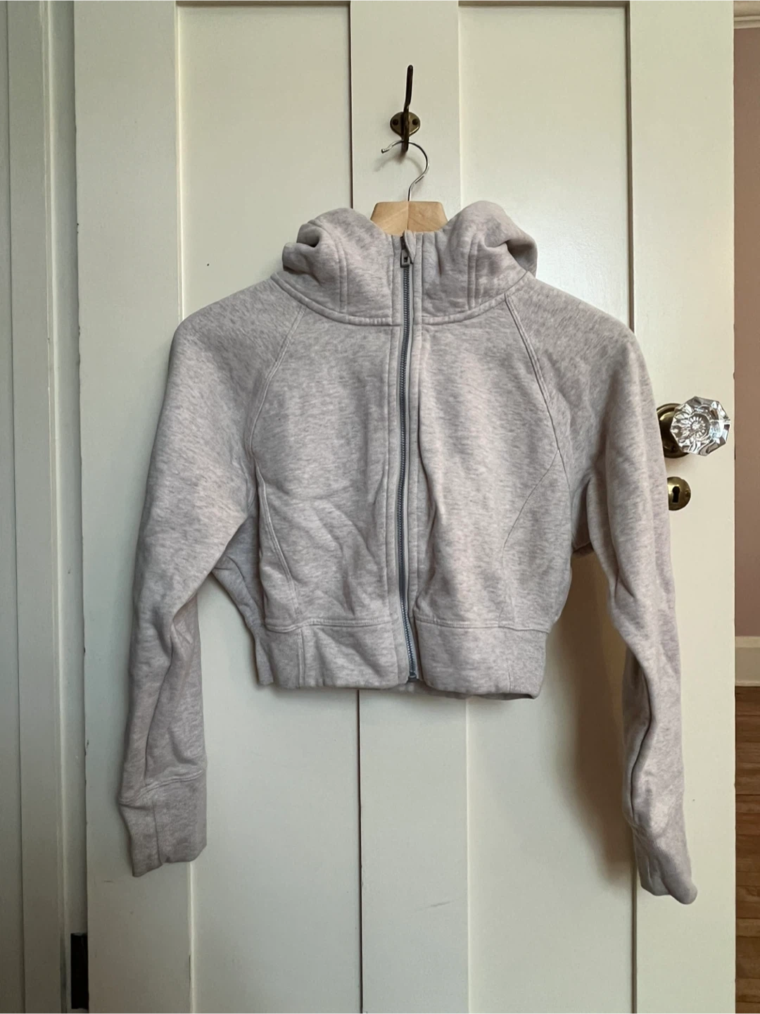Calvin Klein Grey Cropped Hoodie