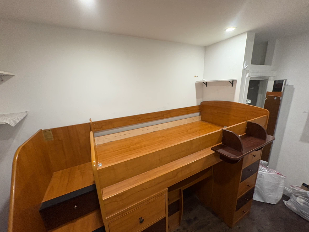 Lofted bed, desk, and dresser set - photo 3