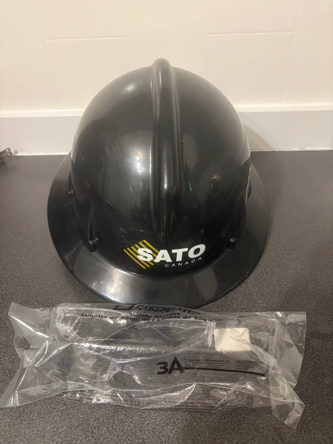 MSA Hard Hat and Dynamic Safety Glasses