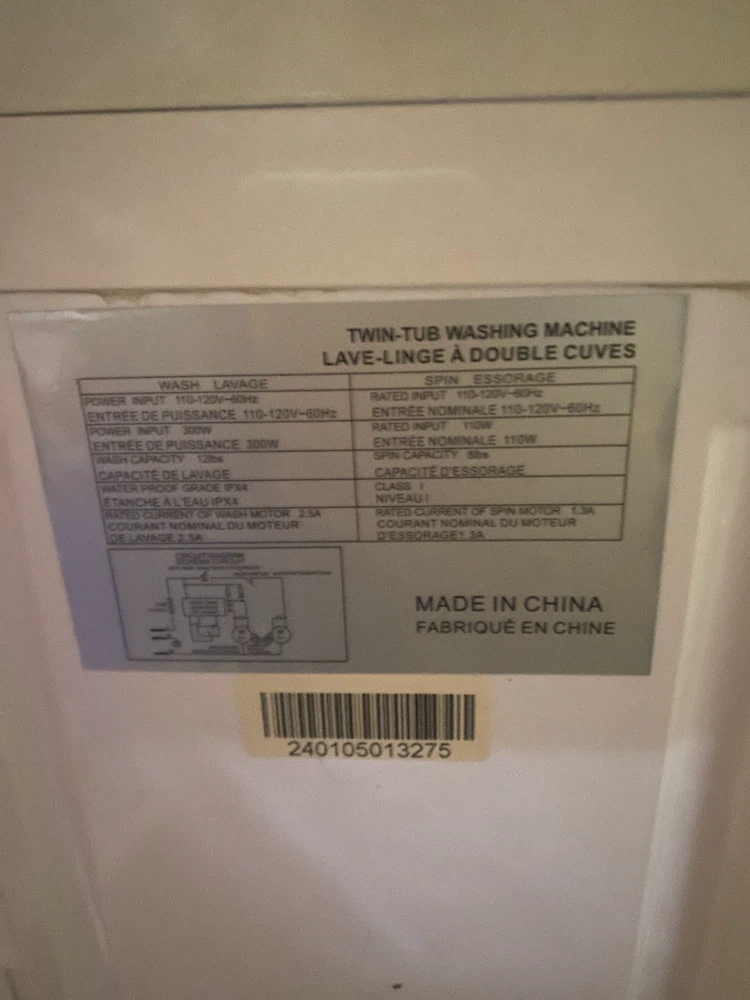 Portable Twin-Tub Washing Machine - photo 4