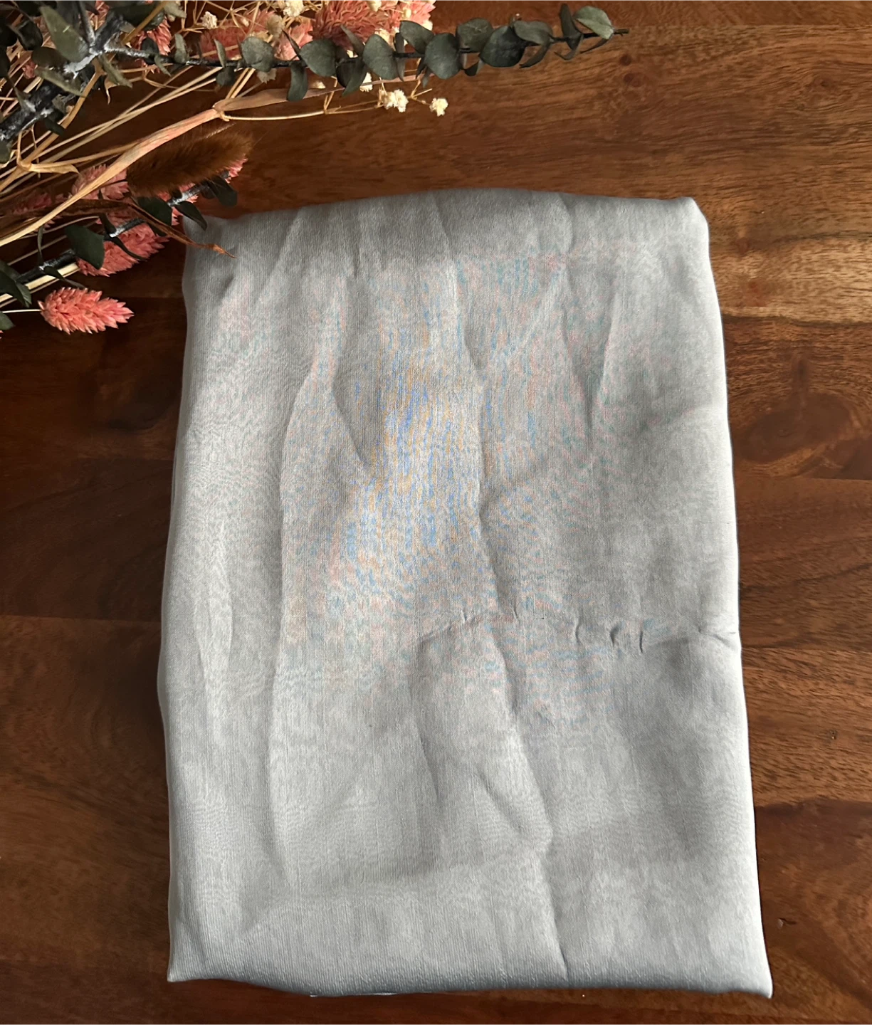 Organza /Chiffon Scarf/Shawl -Silver - New