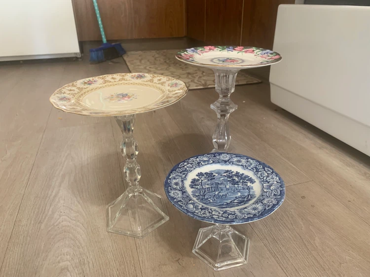 Vintage cake stands