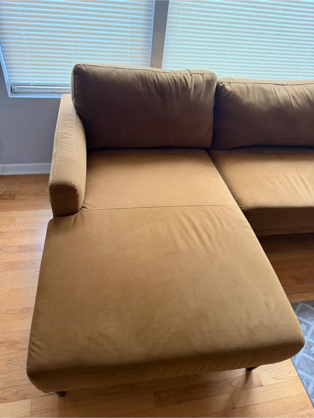 Brown sectional