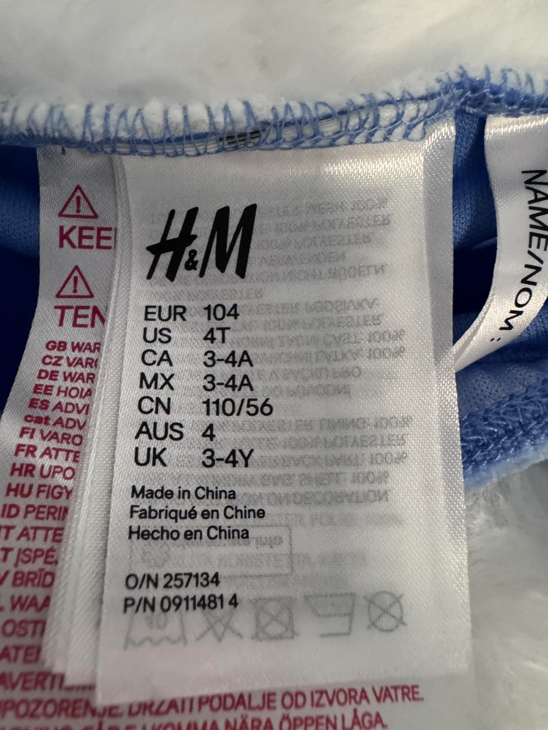 H&M Frozen Elsa Dress Size 3-4A - photo 3