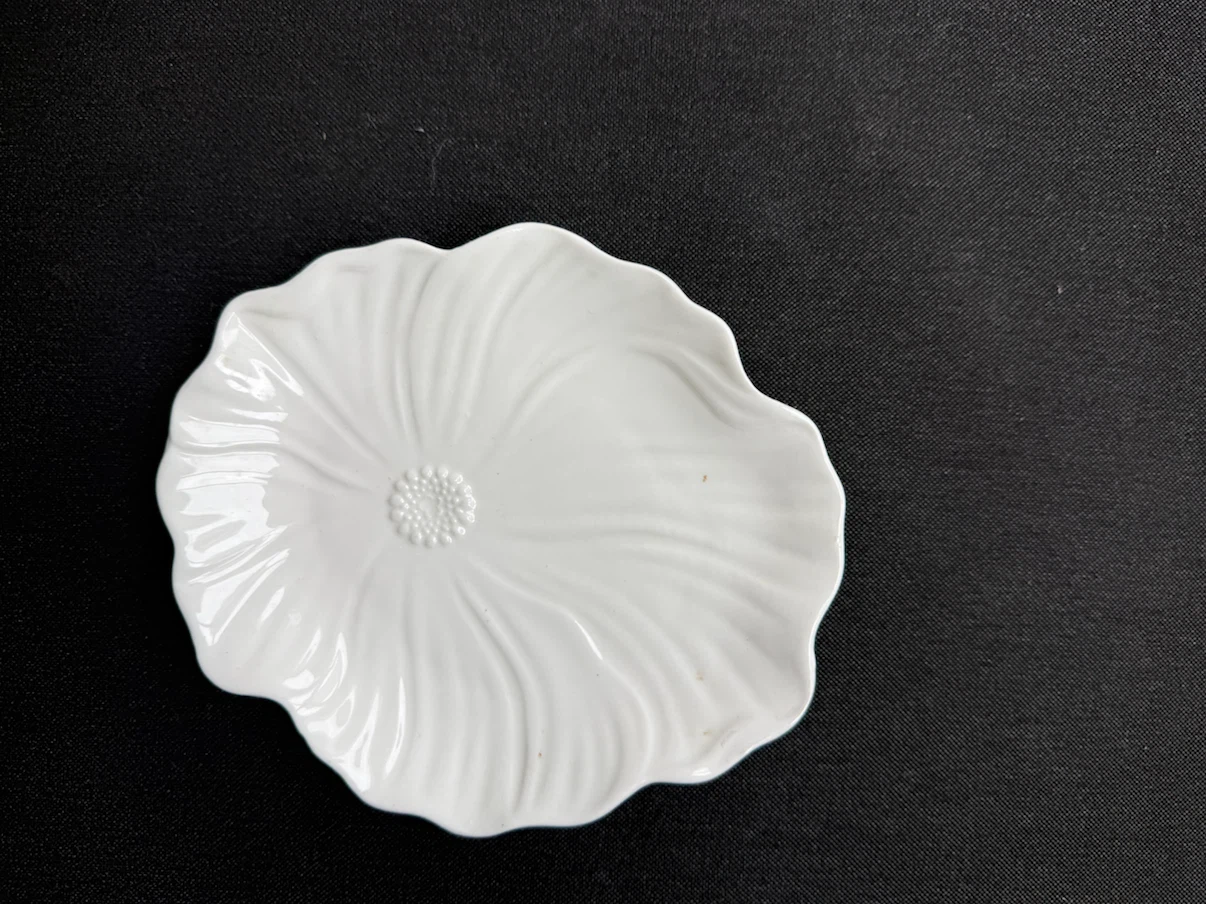 White Ceramic Flower-Shaped decor