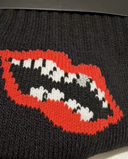 Chrome Hearts Lips Socks - Black - Large - photo 2