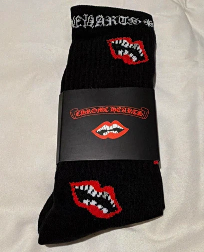 Chrome Hearts Lips Socks - Black - Large - photo 4