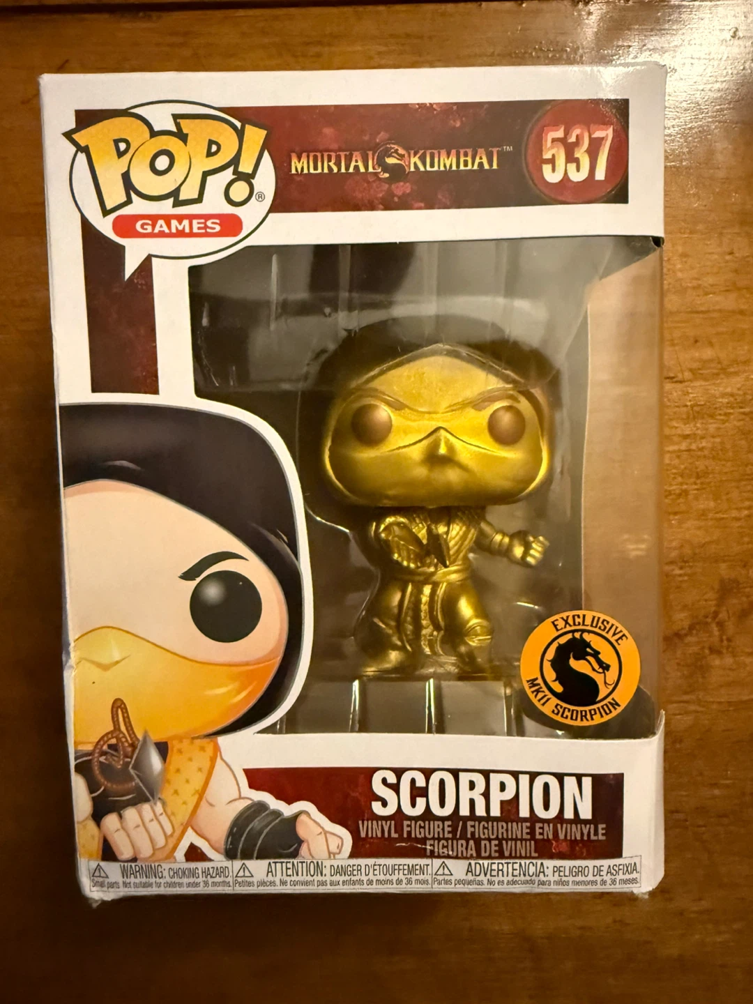 Funko Pop Mortal Kombat Scorpion 537 Exclusive