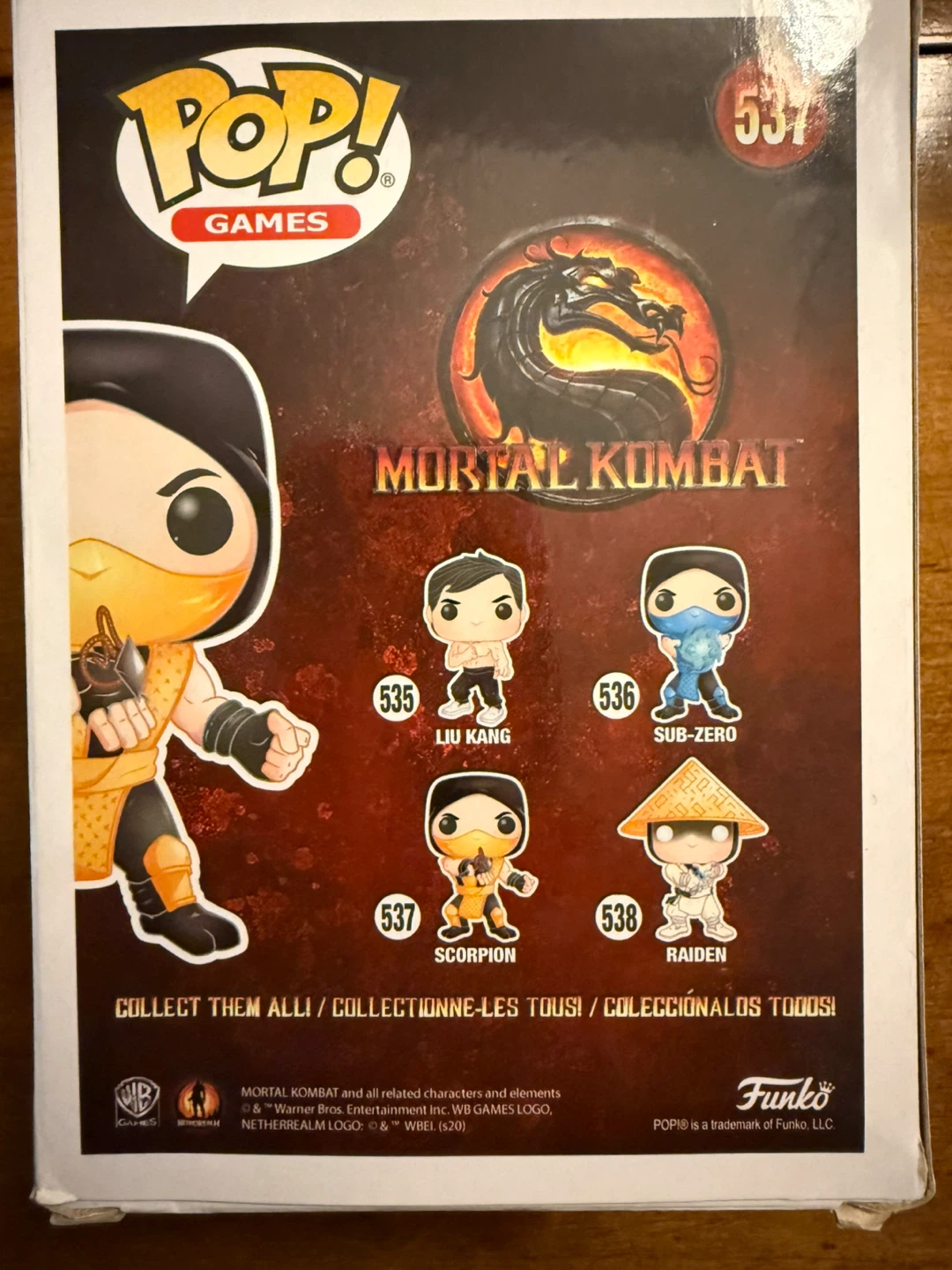 Funko Pop Mortal Kombat Scorpion 537 Exclusive - photo 2