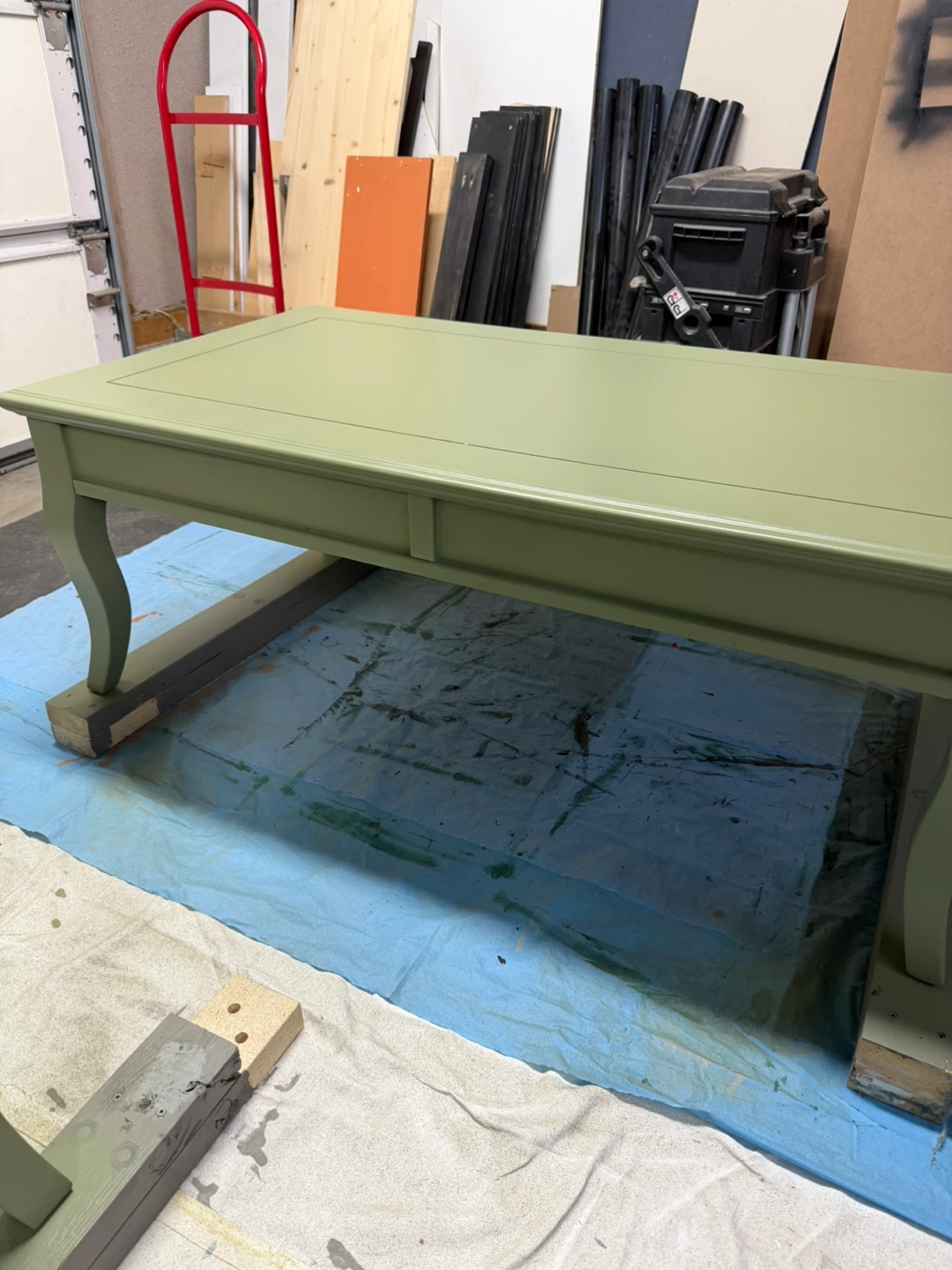 Sage Green Coffee and Side Table Set - photo 3