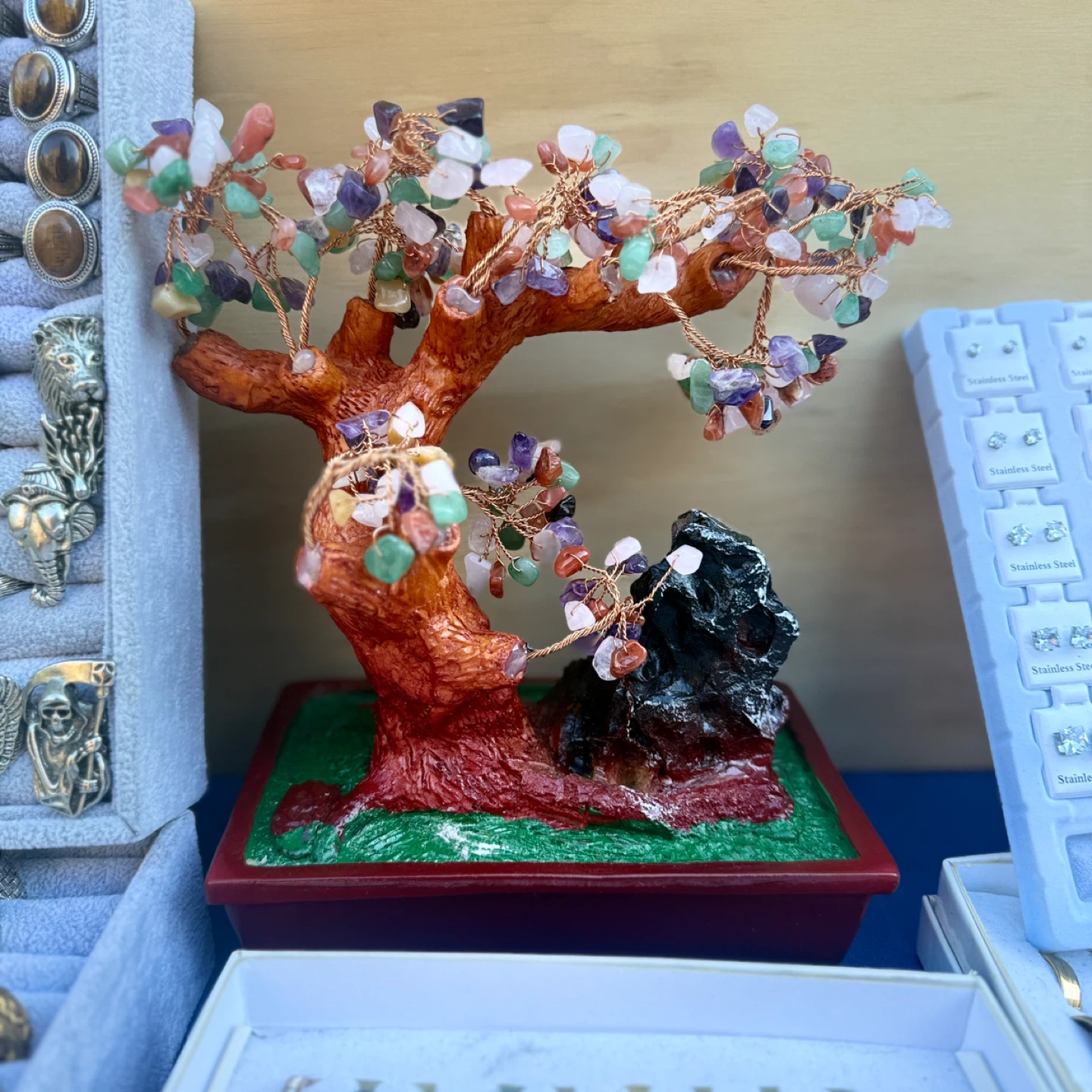 Gemstone Bonsai Tree Decoration - photo 2
