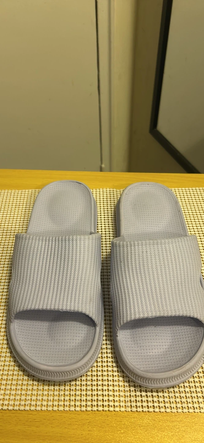 Light blue slide sandals size 41