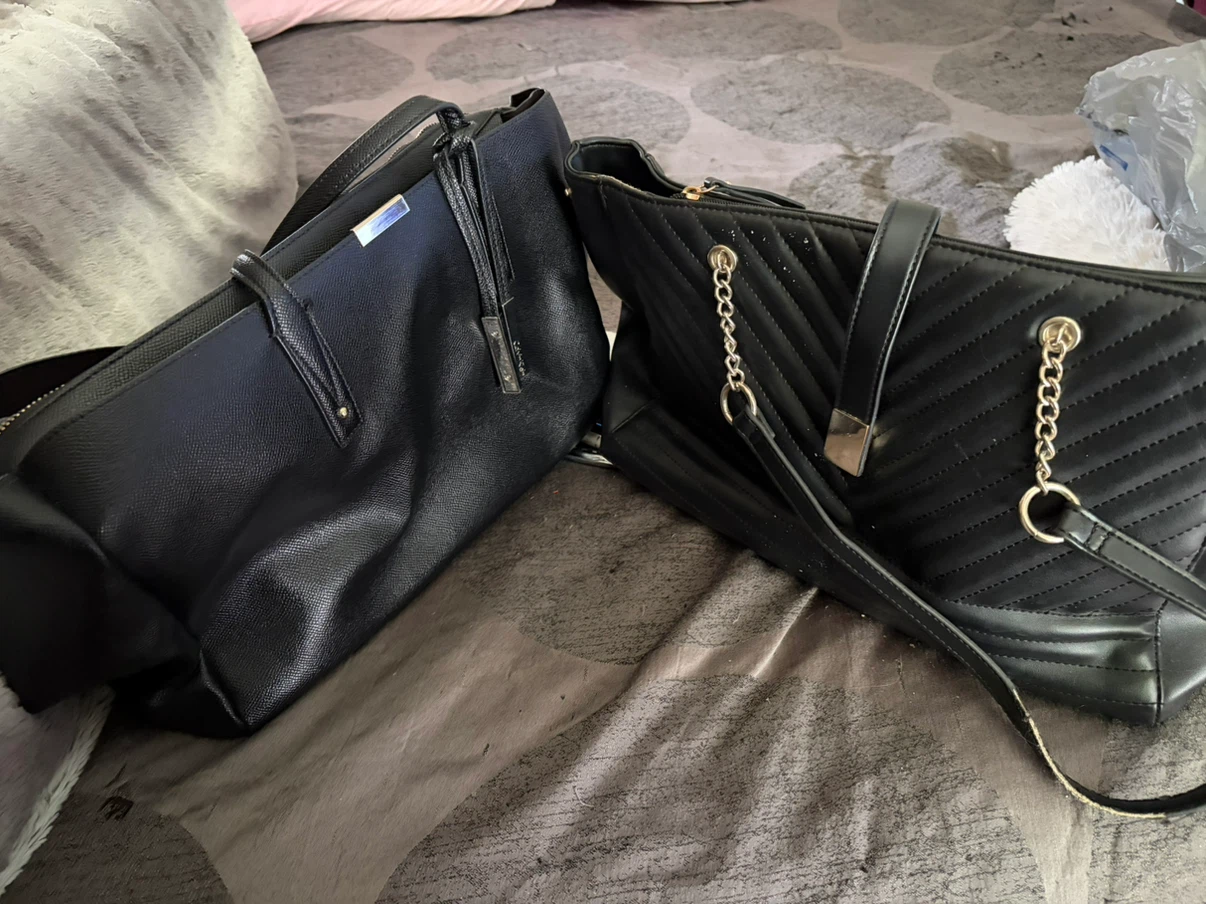 Calvin Klein Tote and Quilted Shoulder Bag Set