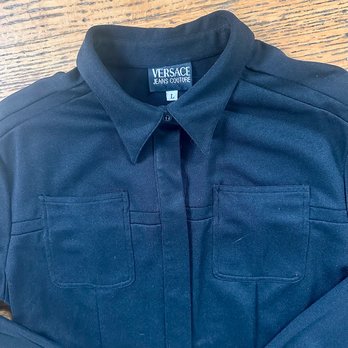 VINTAGE VERSACE JEANS COUTURE BUTTON UP SHIRT - photo 3