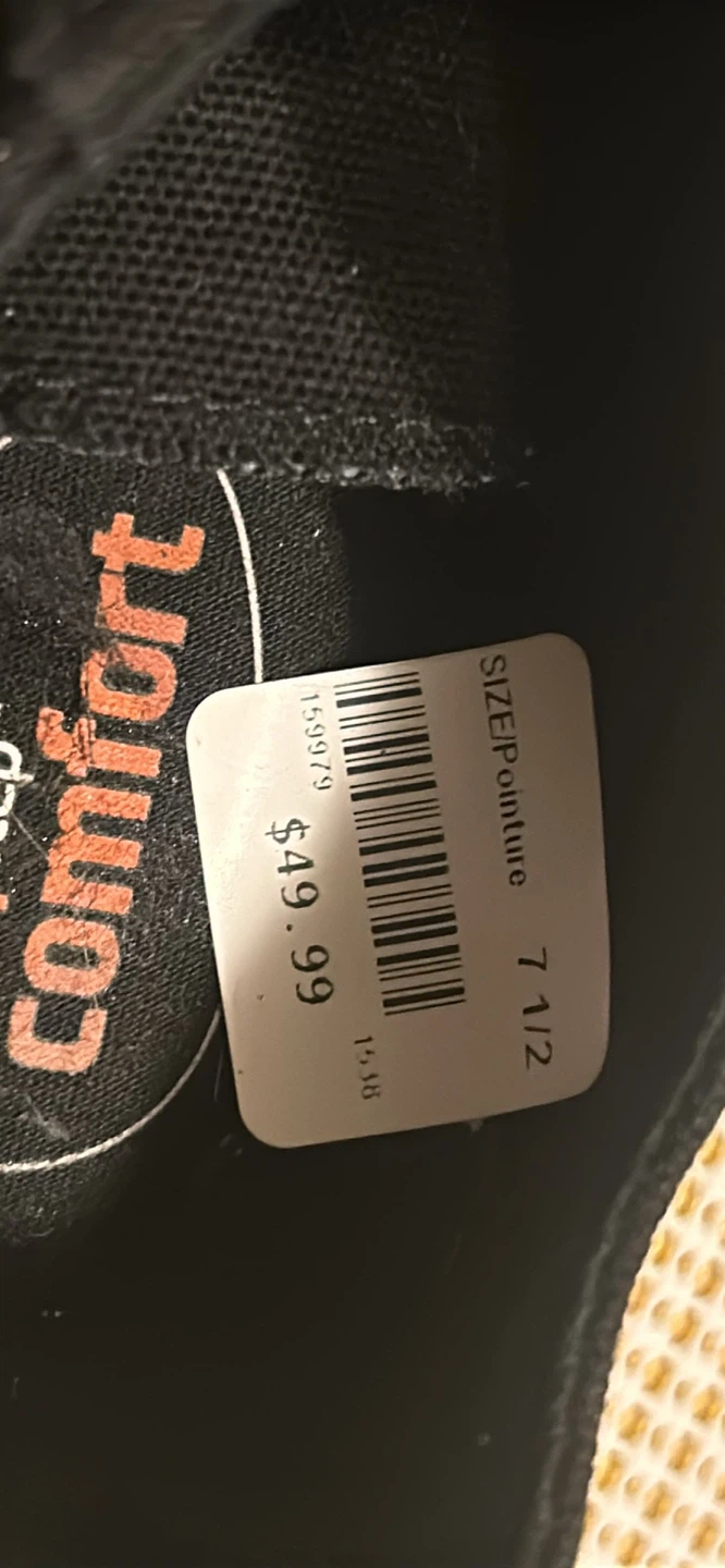 SafeTstep black non-slip shoes size 7 1/2 - photo 2