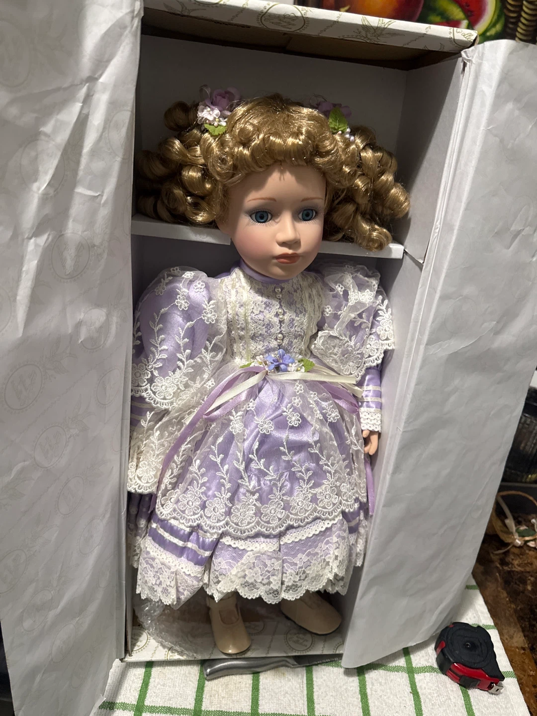 21” vintage 1990 The Heritage Collection Porcelain Doll