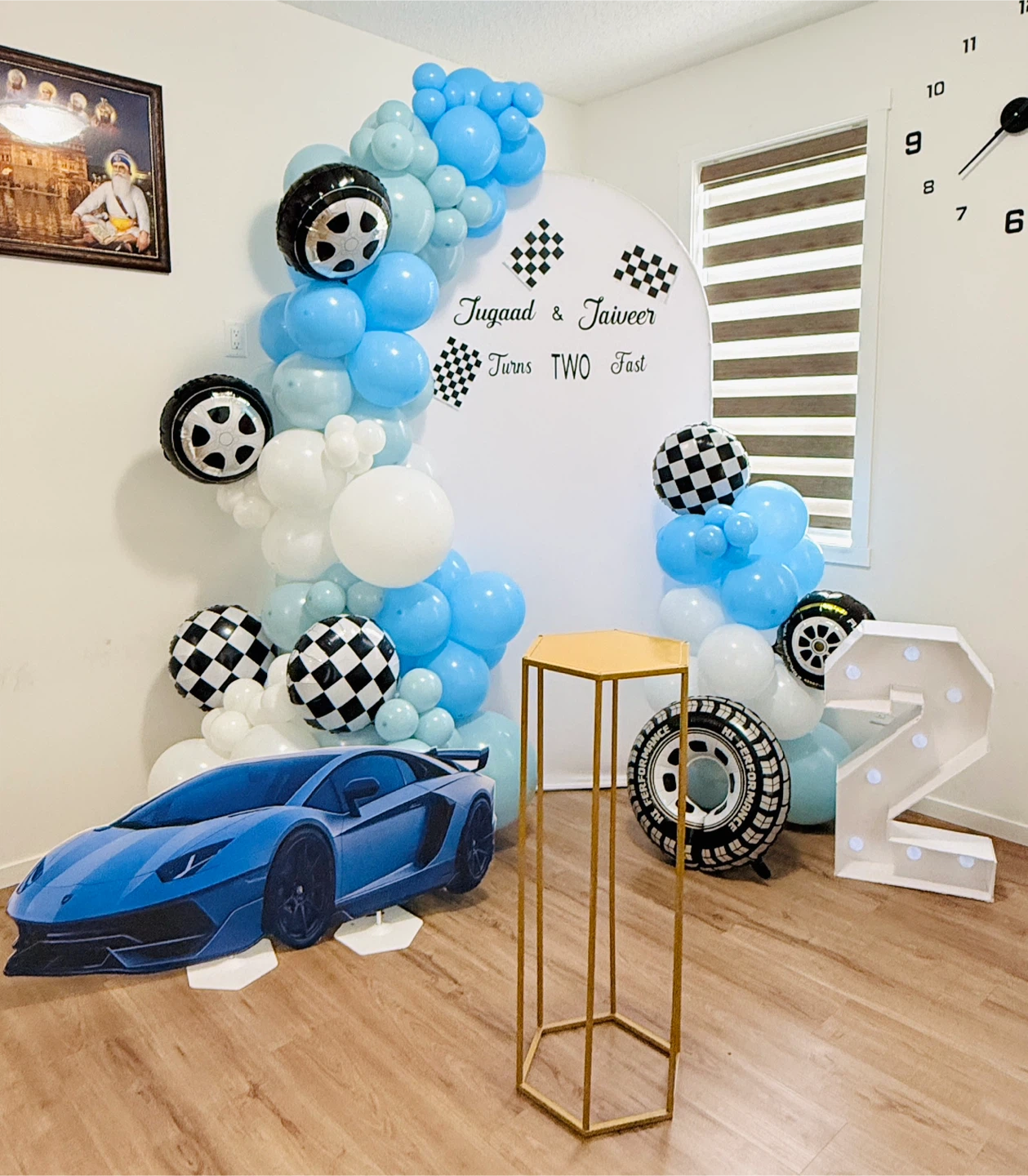 Race Car Theme Birthday Decoration