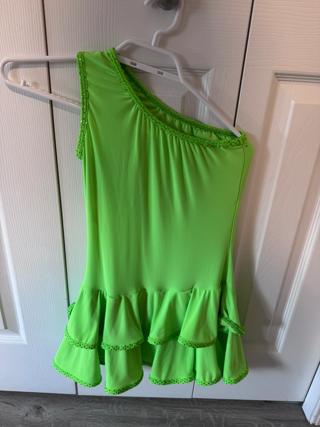 Weissman Neon Green Dance Leotard Size LC