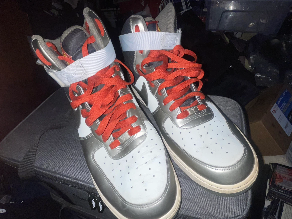 Nike Air Force 1 High 'Newsprint Pewter'  sz13